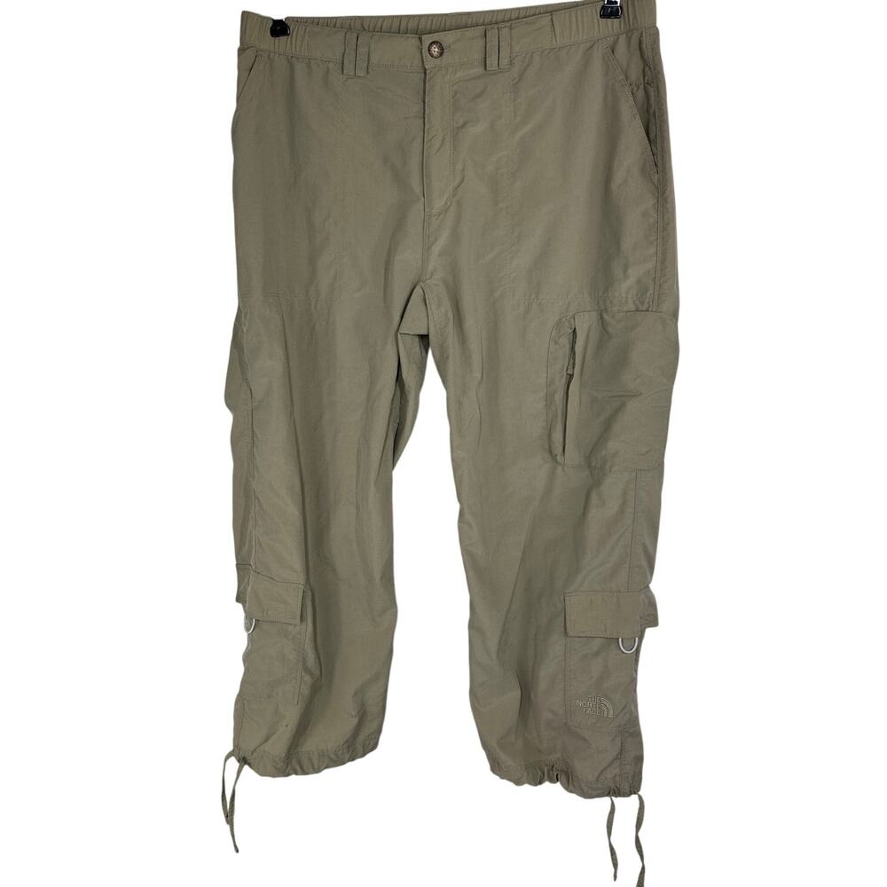 The North Face Women's Tan Nylon Cargo Hiking Pants, Stow Pocket, Large